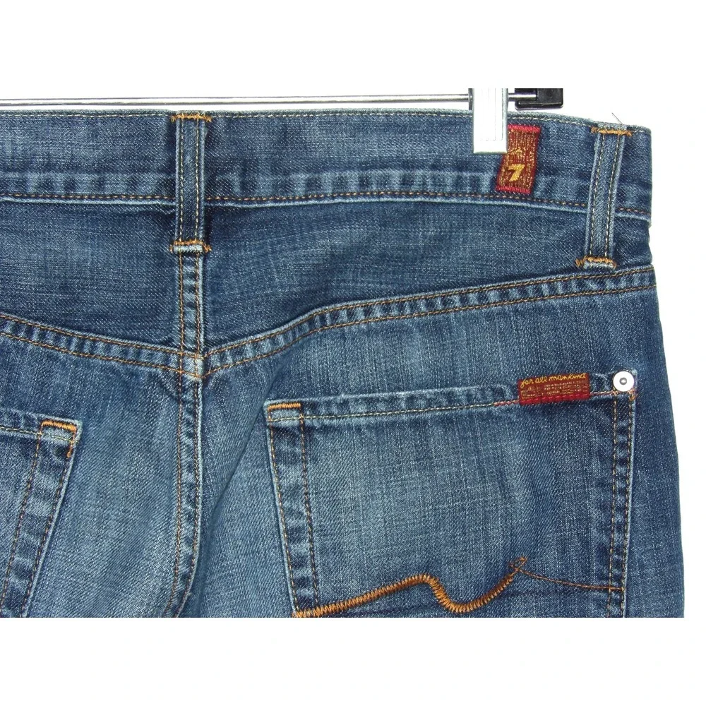 7 For All Mankind Standard Fit 100% Cotton Button Fly Denim Jeans Men's 32 X 30